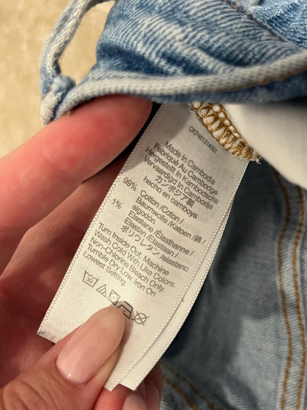 Madewell Washed Blue Straight-Leg Denim Jeans - Picture 6 of 6